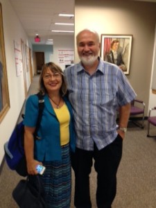 Dr. Nilgun Sarp, European University of Lefke, Turkey, and LaMarsh Director Dr. Gordon Flett, August 2015.